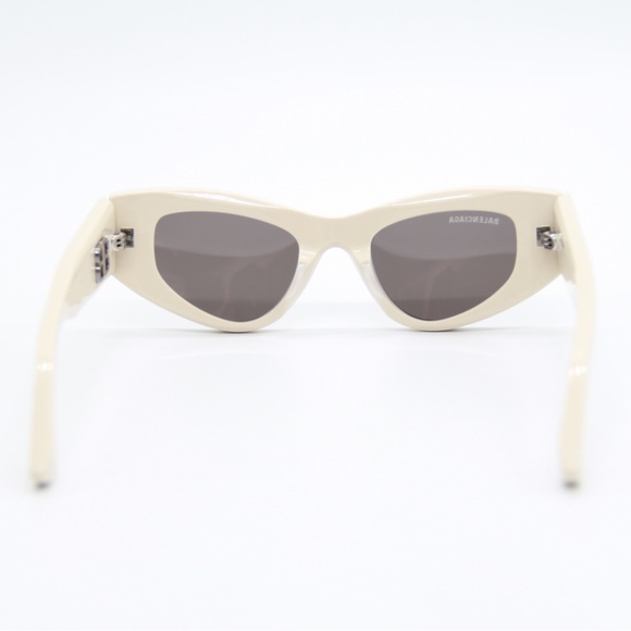 NEW BALENCIAGA BB0243S 003 BEIGE GREY WOMEN CAT EYE SUNGLASSES BALENCIAGA - Picture 12 of 14